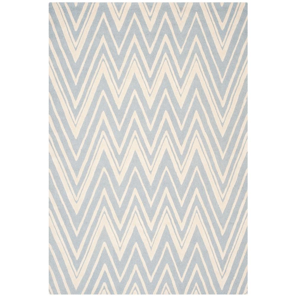 CAMBRIDGE, BLUE / IVORY, 6' X 9', Area Rug, CAM711B-6. Picture 1