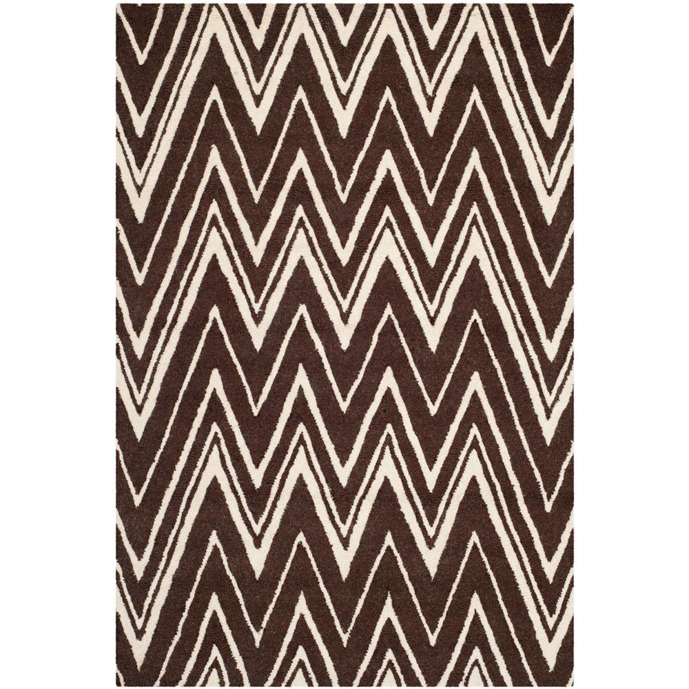 CAMBRIDGE, BROWN / IVORY, 4' X 6', Area Rug, CAM711R-4. Picture 1