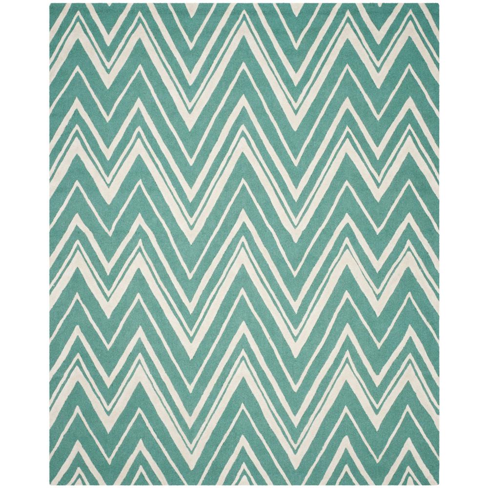 CAMBRIDGE, TEAL / IVORY, 9' X 12', Area Rug, CAM711T-9. Picture 1