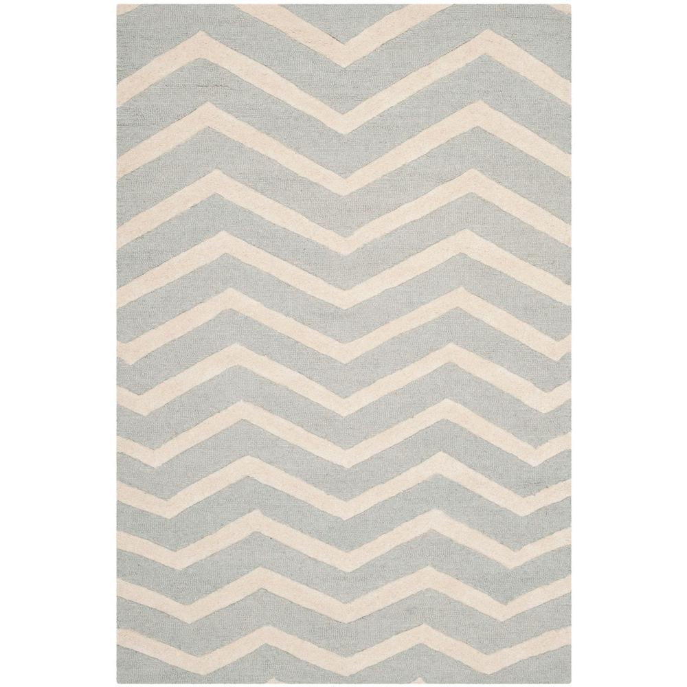CAMBRIDGE, GREY / IVORY, 5' X 8', Area Rug, CAM714G-5. Picture 1