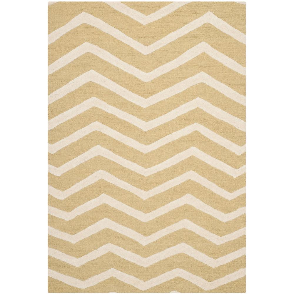 CAMBRIDGE, LIGHT GOLD / IVORY, 5' X 8', Area Rug, CAM714L-5. Picture 1