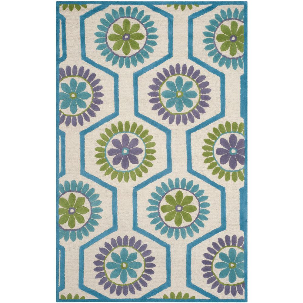 CAMBRIDGE, IVORY / BLUE, 8' X 10', Area Rug, CAM716A-8. Picture 1