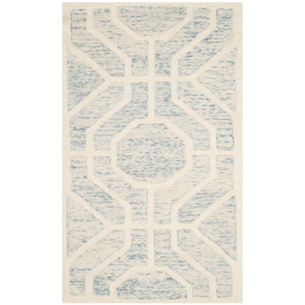 CAMBRIDGE, LIGHT BLUE / IVORY, 4' X 6', Area Rug, CAM726B-4. Picture 1