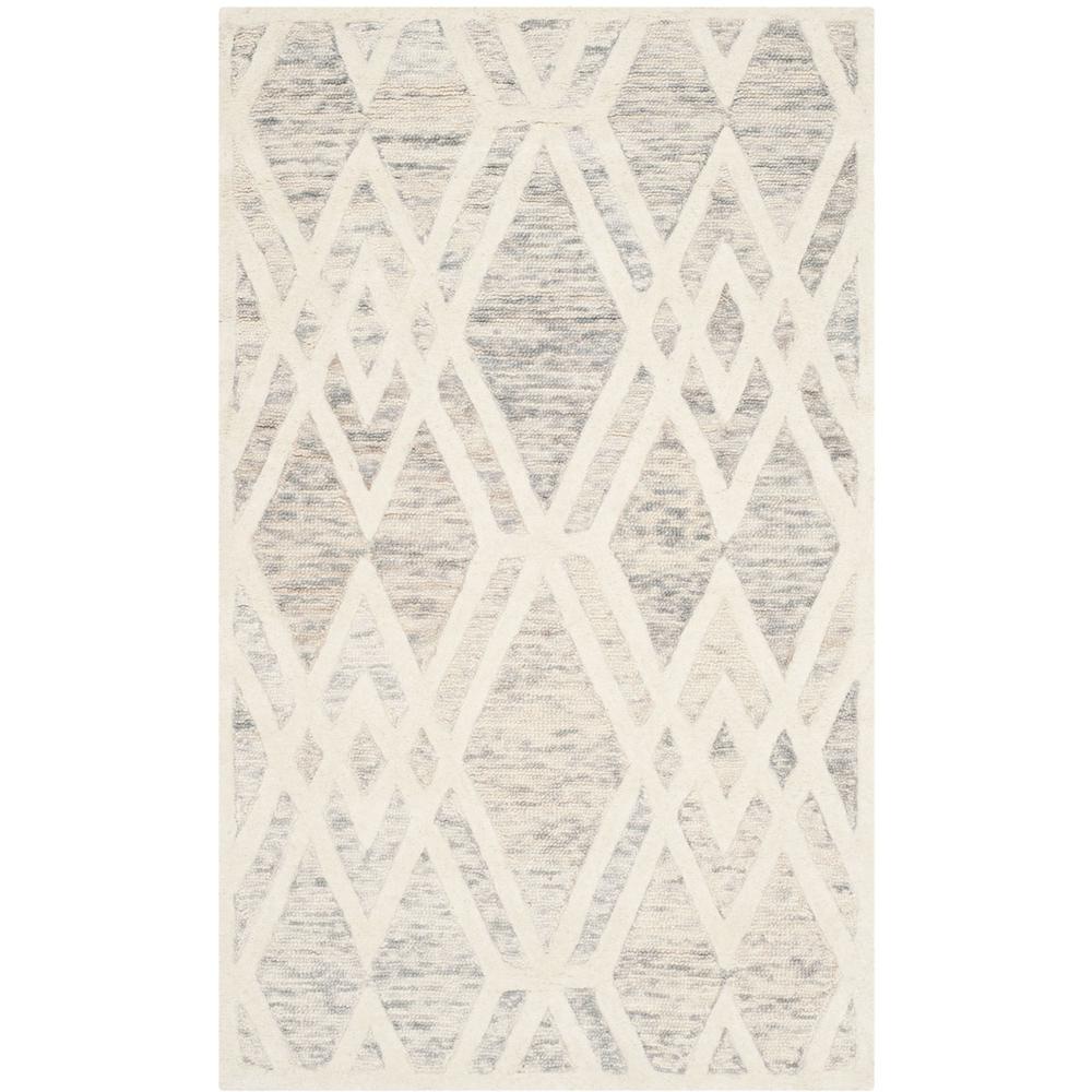 CAMBRIDGE, GREY / IVORY, 4' X 6', Area Rug, CAM729G-4. Picture 1