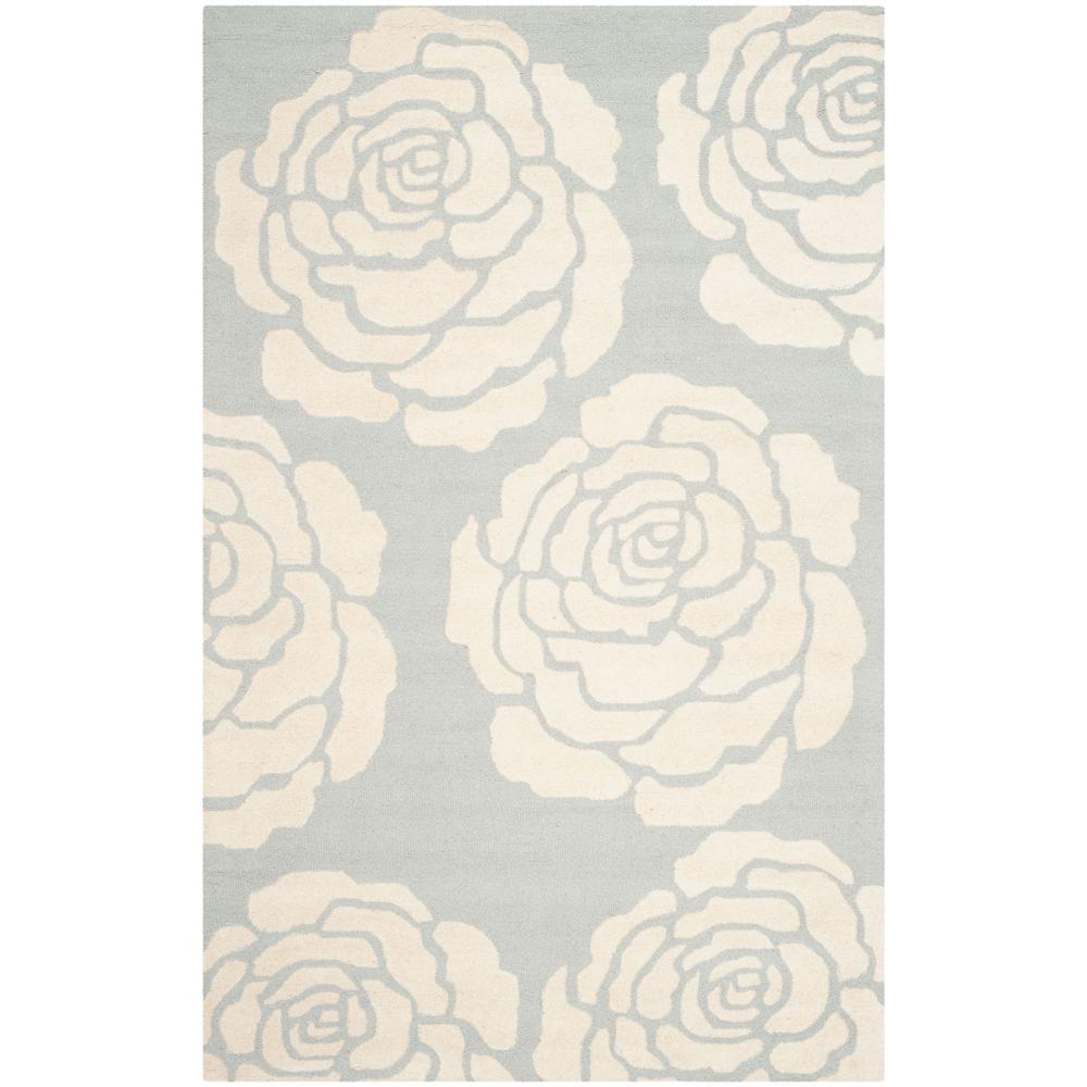 CAMBRIDGE, GREY / IVORY, 5' X 8', Area Rug, CAM782G-5. Picture 1