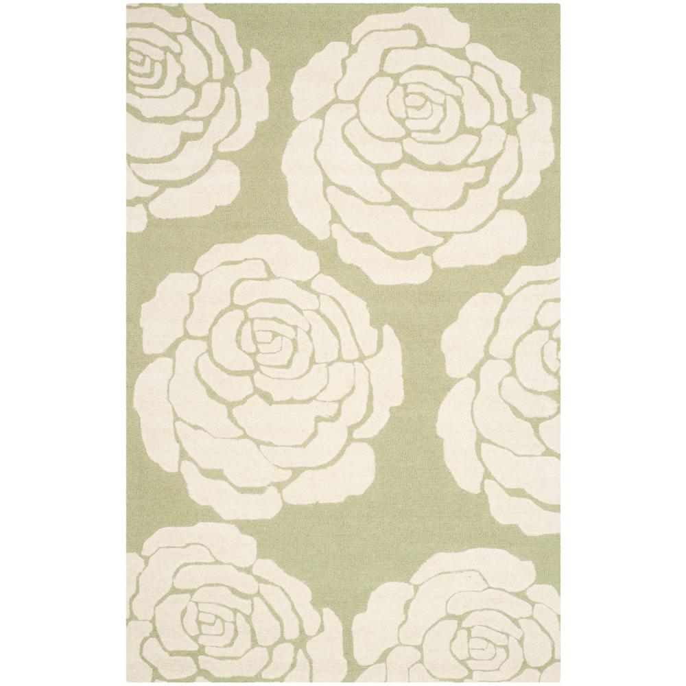 CAMBRIDGE, LIME / IVORY, 5' X 8', Area Rug, CAM782N-5. Picture 1