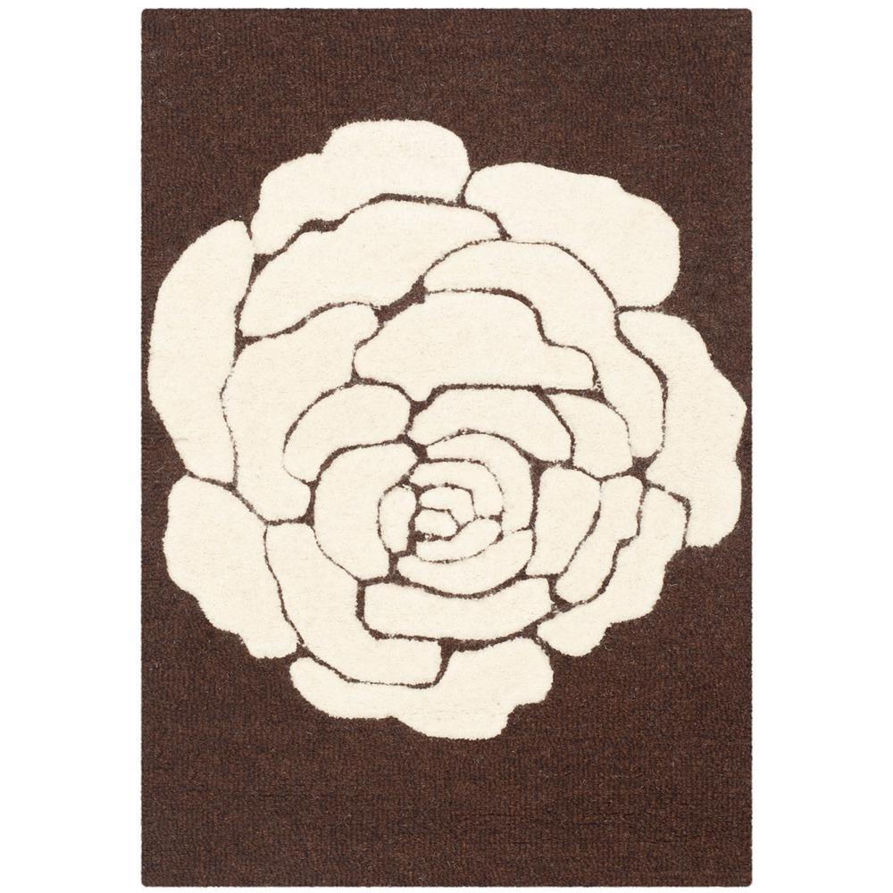 CAMBRIDGE, BROWN / IVORY, 3' X 5', Area Rug, CAM782R-3. Picture 1