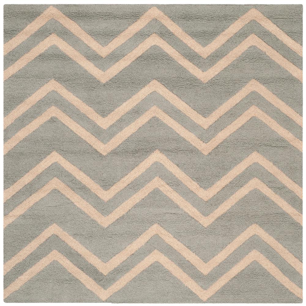 CAMBRIDGE, GREY / BEIGE, 8' X 8' Square, Area Rug. Picture 1