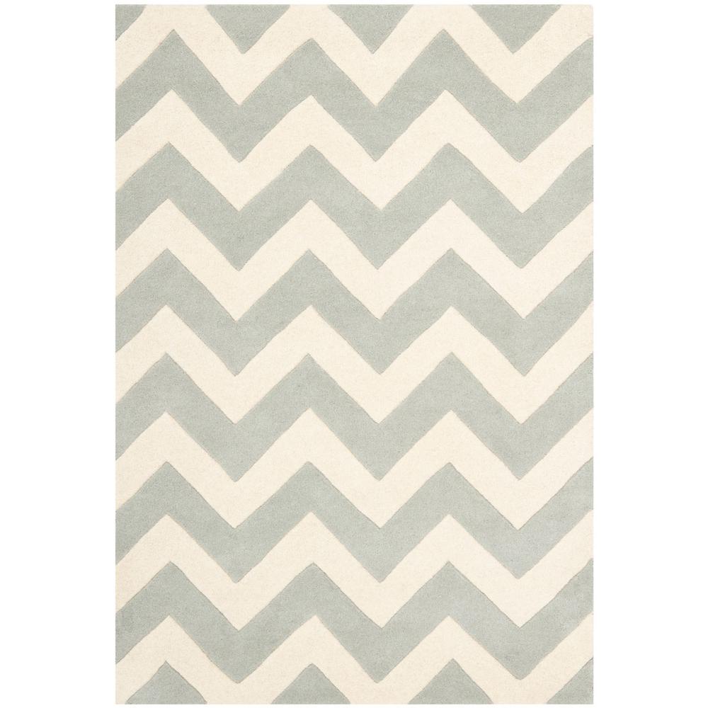 CHATHAM, GREY / IVORY, 4' X 6', Area Rug, CHT715E-4. Picture 1