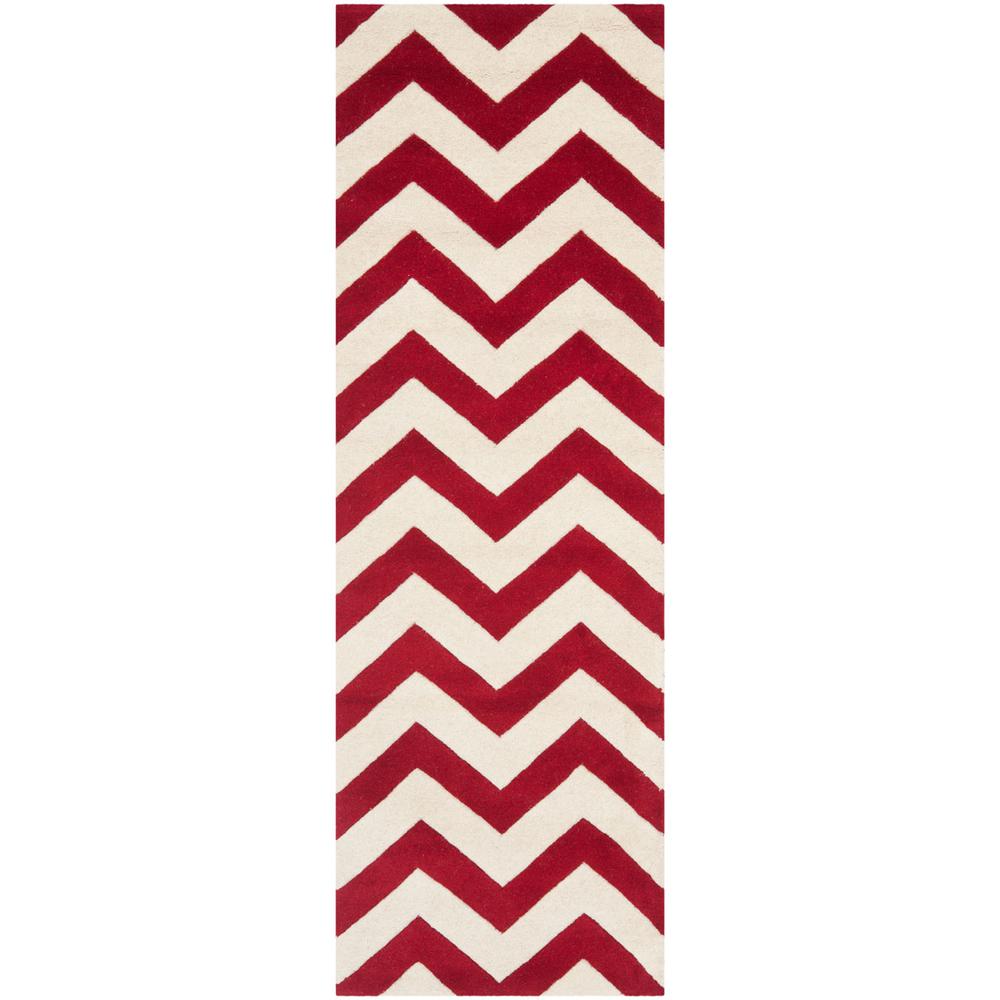 CHATHAM, RED / IVORY, 2'-3" X 7', Area Rug, CHT715G-27. Picture 1