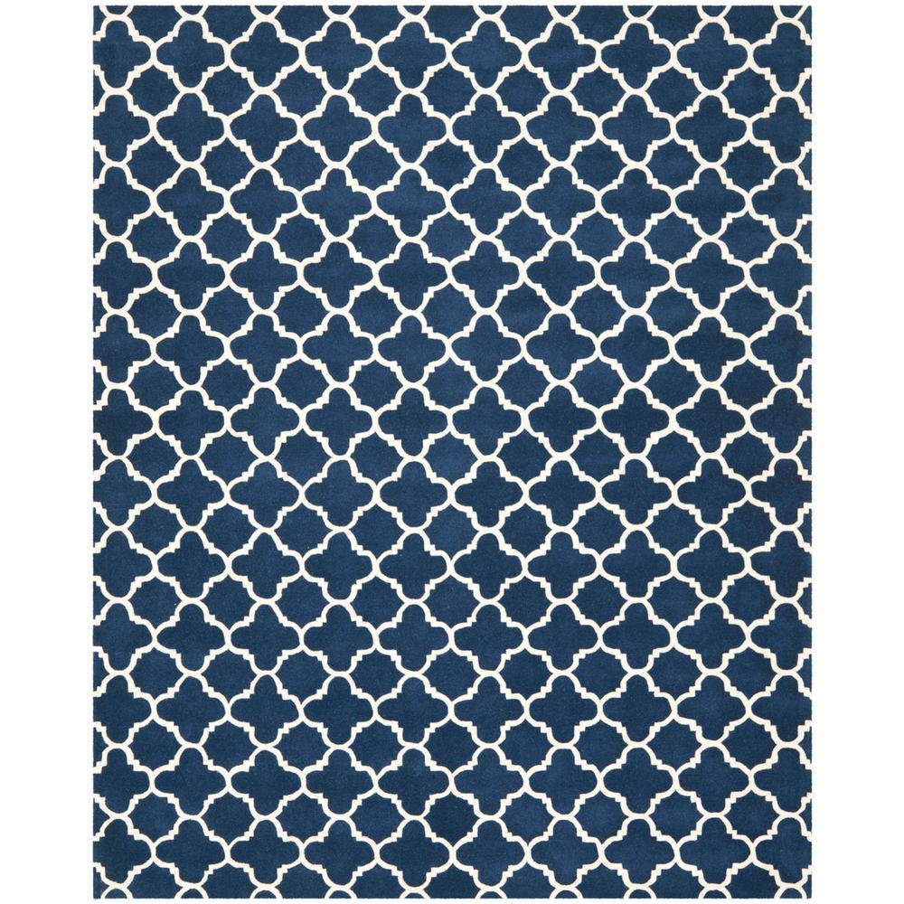 CHATHAM, DARK BLUE / IVORY, 11' X 15', Area Rug, CHT717C-1115. Picture 1