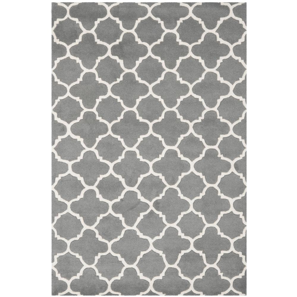 CHATHAM, DARK GREY / IVORY, 4' X 6', Area Rug, CHT717D-4. Picture 1