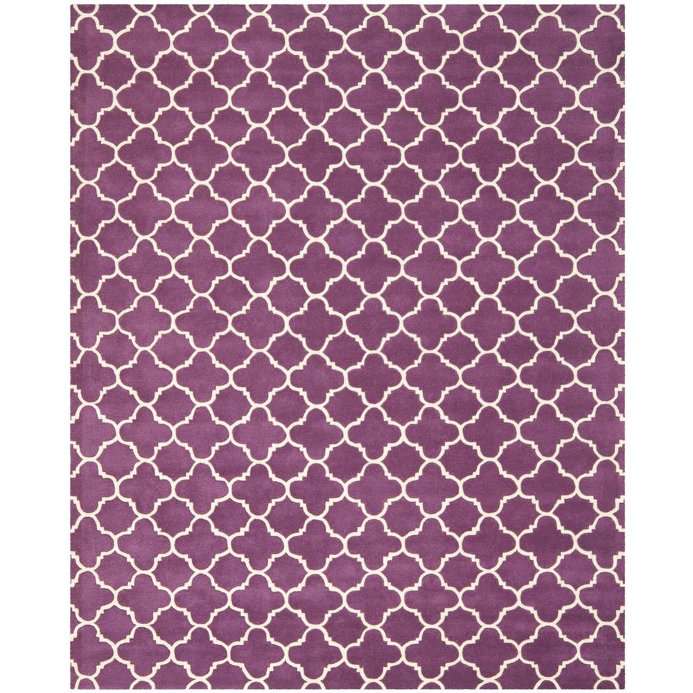 CHATHAM, PURPLE / IVORY, 8' X 10', Area Rug, CHT717F-8. Picture 1