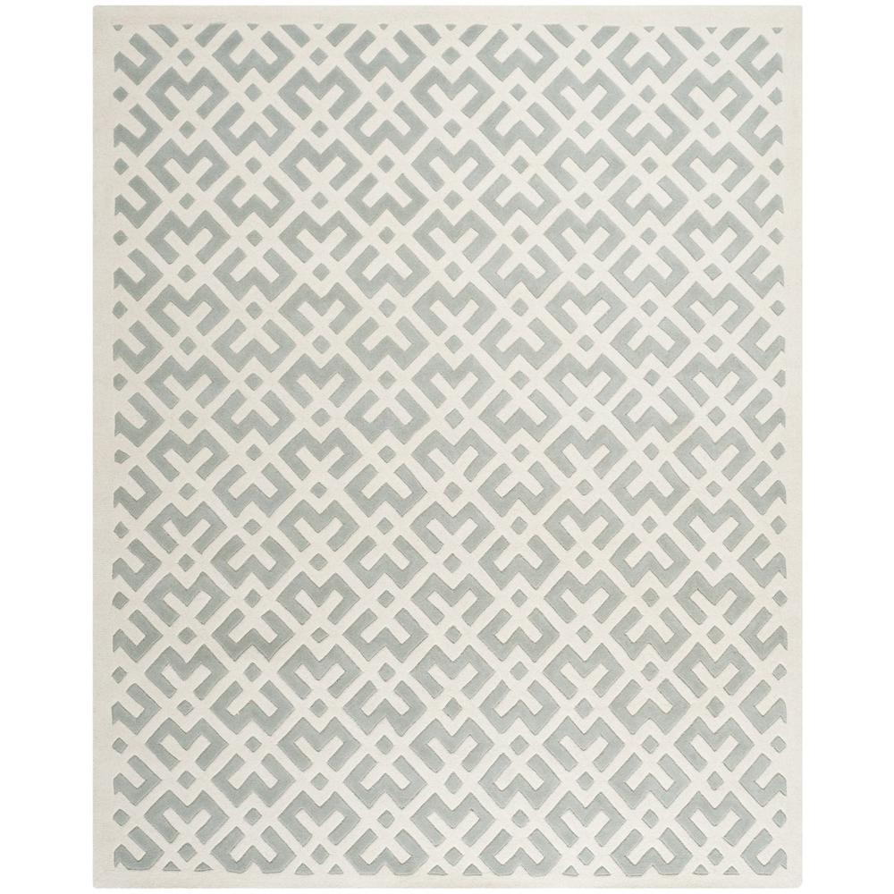 CHATHAM, GREY / IVORY, 8'-9" X 12', Area Rug, CHT719E-9. Picture 1