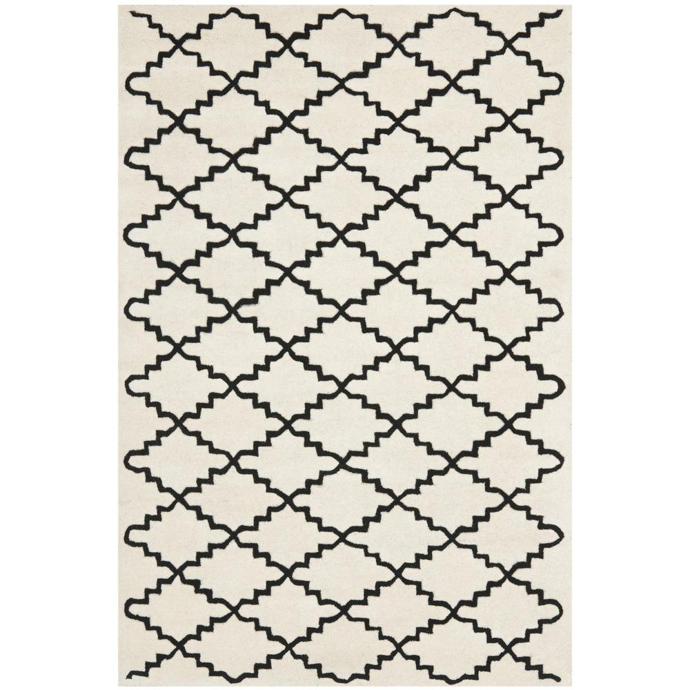 CHATHAM, IVORY / BLACK, 6' X 9', Area Rug, CHT721A-6. Picture 1