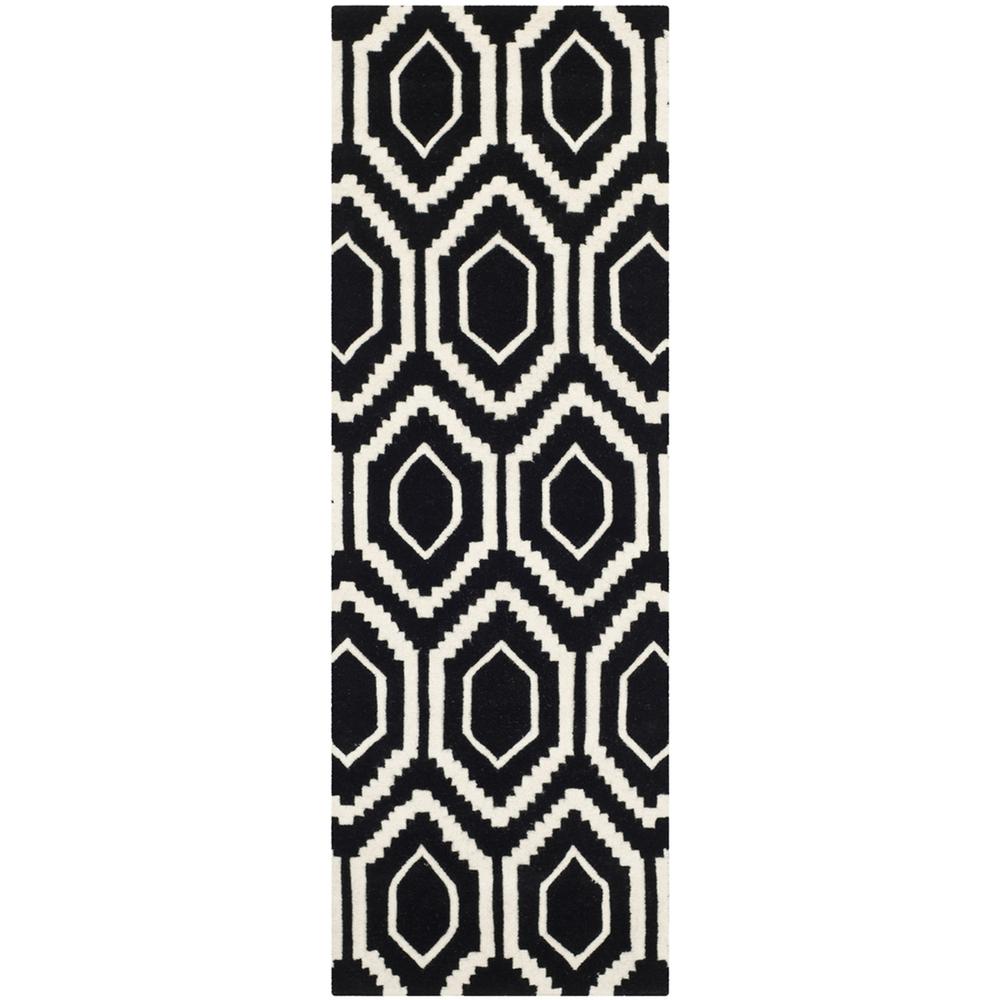 CHATHAM, BLACK / IVORY, 2'-3" X 5', Area Rug, CHT731K-25. Picture 1
