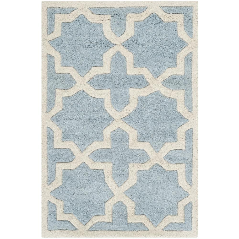CHATHAM, BLUE / IVORY, 3' X 5', Area Rug, CHT732B-3. Picture 1
