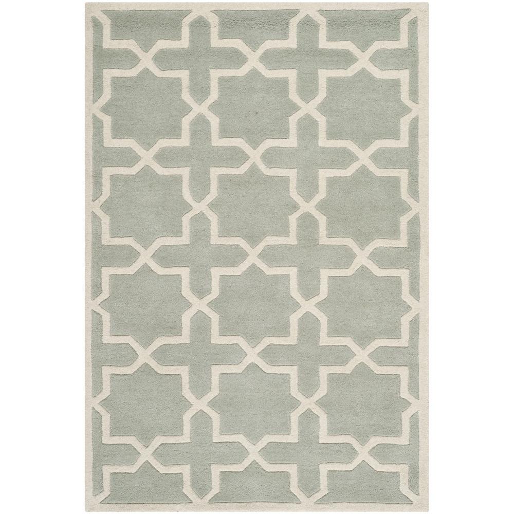 CHATHAM, GREY / IVORY, 4' X 6', Area Rug, CHT732E-4. Picture 1