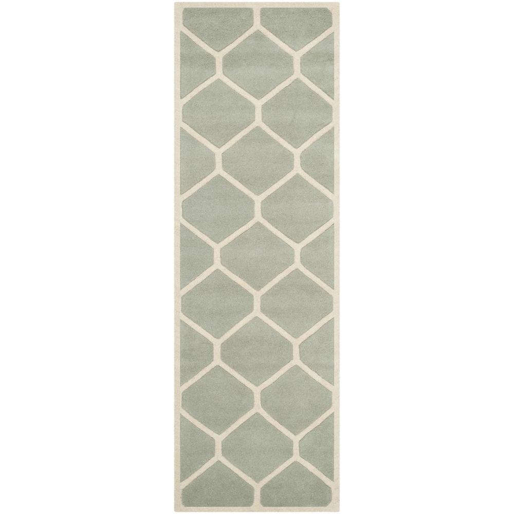 CHATHAM, GREY / IVORY, 2'-3" X 9', Area Rug, CHT738E-29. Picture 1