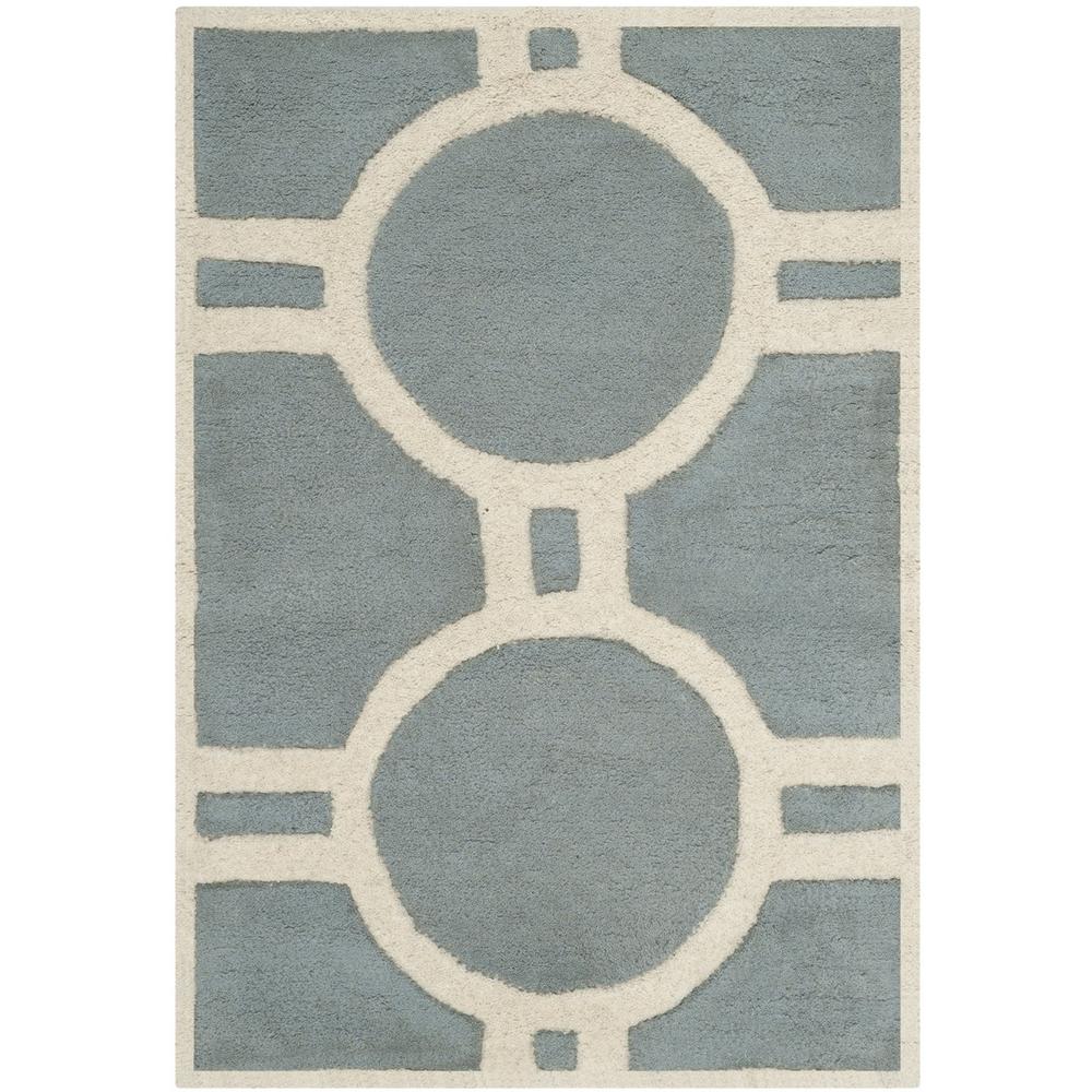 CHATHAM, BLUE / IVORY, 3' X 5', Area Rug, CHT739B-3. Picture 1