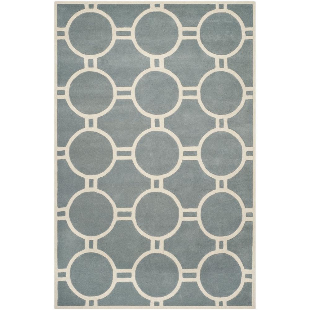 CHATHAM, BLUE / IVORY, 8' X 10', Area Rug, CHT739B-8. Picture 1