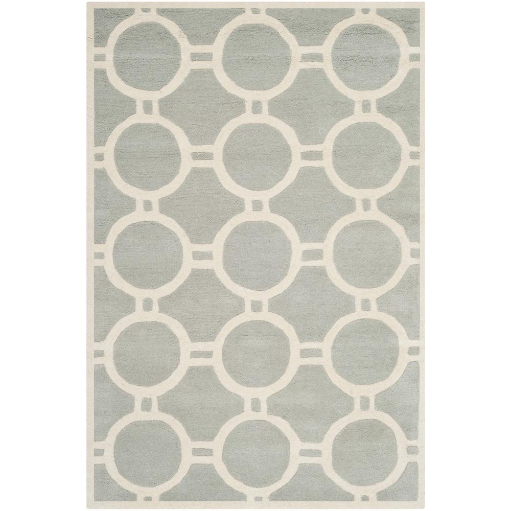 CHATHAM, GREY / IVORY, 4' X 6', Area Rug, CHT739E-4. Picture 1