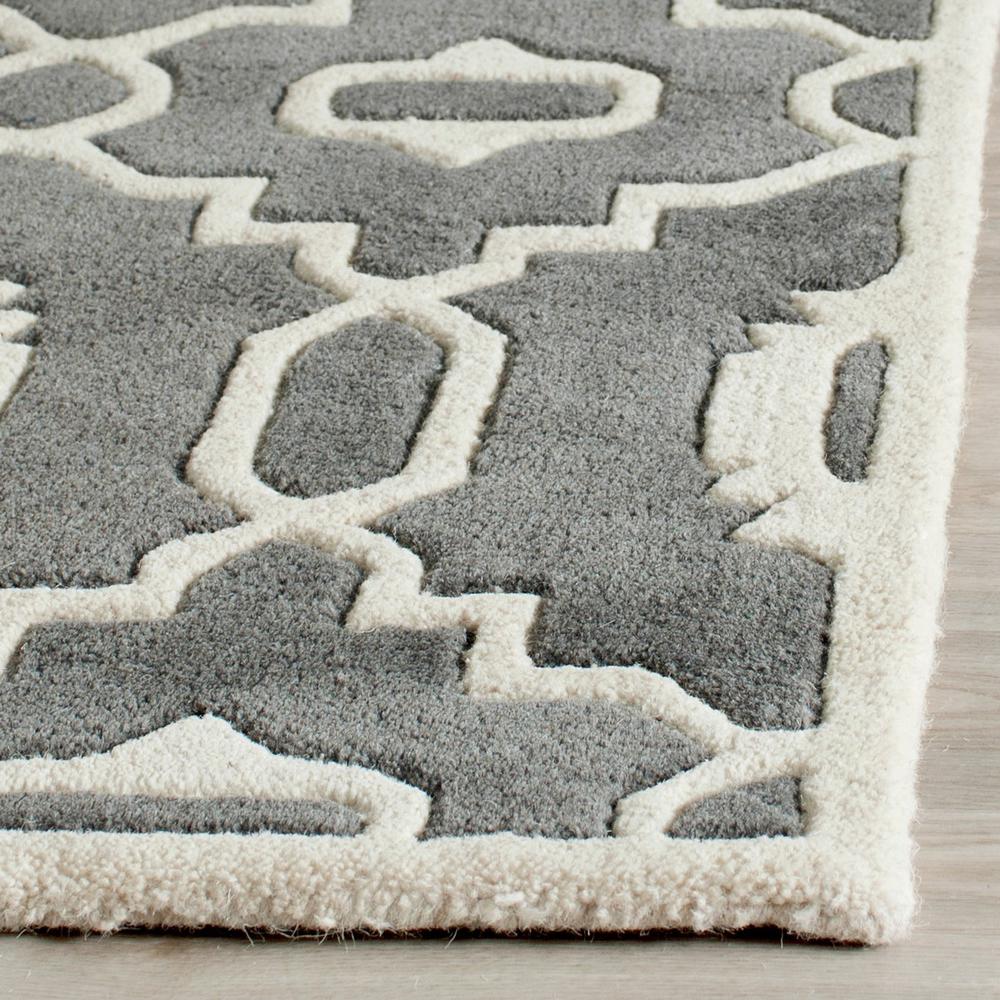 CHATHAM, DARK GREY / IVORY, 2'-3" X 5', Area Rug, CHT745D-25. Picture 1