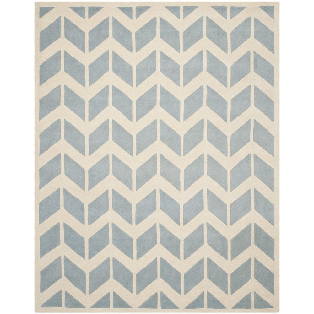 CHATHAM, BLUE / IVORY, 8' X 10', Area Rug, CHT746B-8. Picture 1