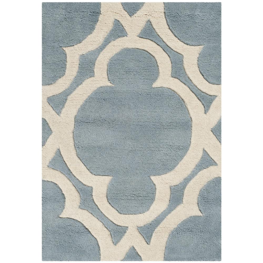 CHATHAM, BLUE / IVORY, 3' X 5', Area Rug, CHT762B-3. Picture 1