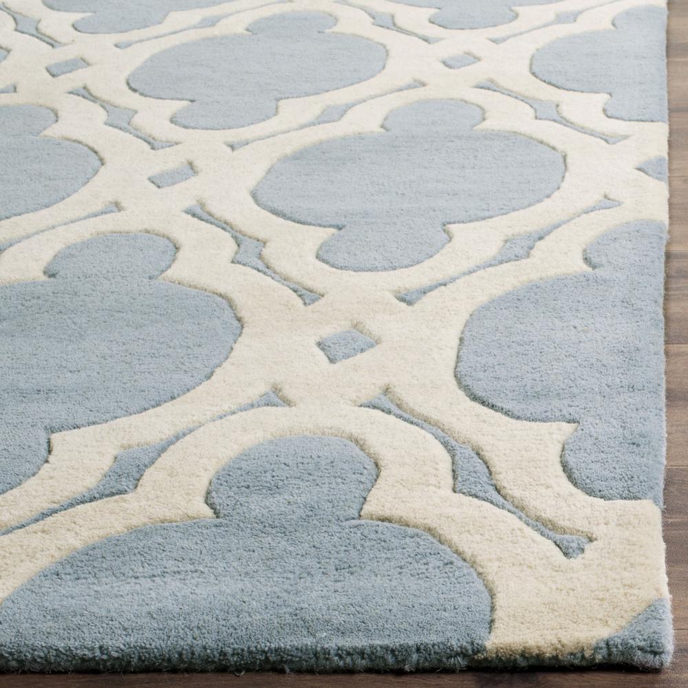 CHATHAM, BLUE / IVORY, 6' X 9', Area Rug, CHT762B-6. Picture 1