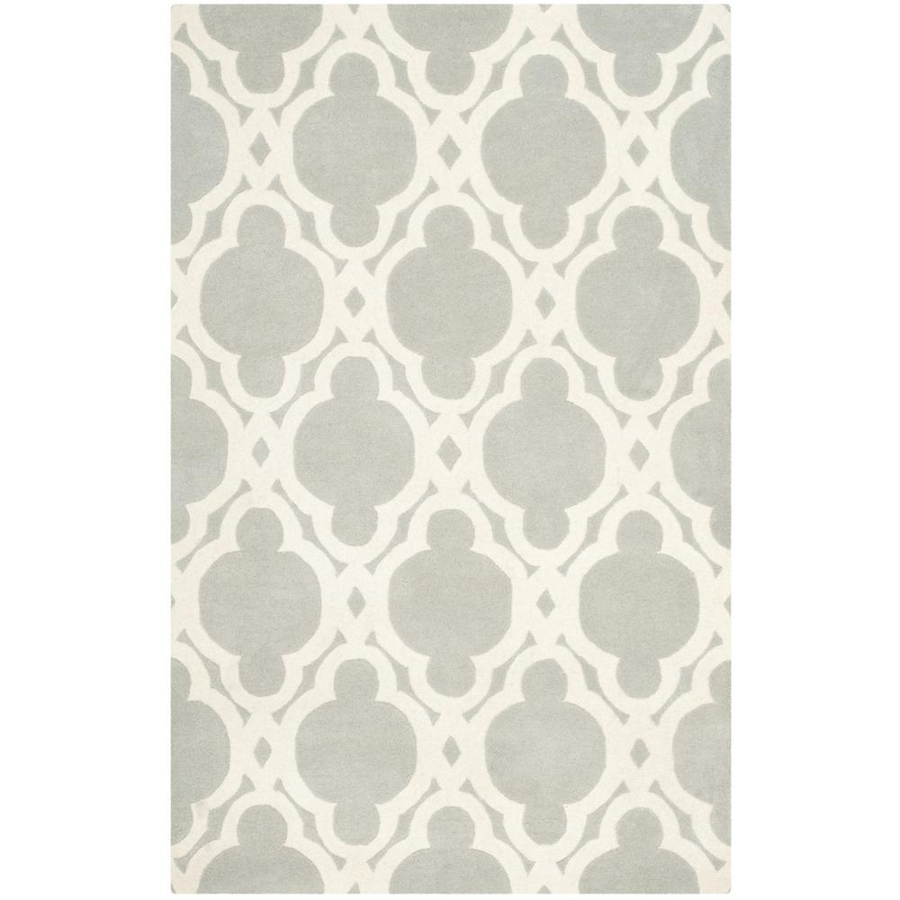 CHATHAM, GREY / IVORY, 5' X 8', Area Rug, CHT762E-5. Picture 1