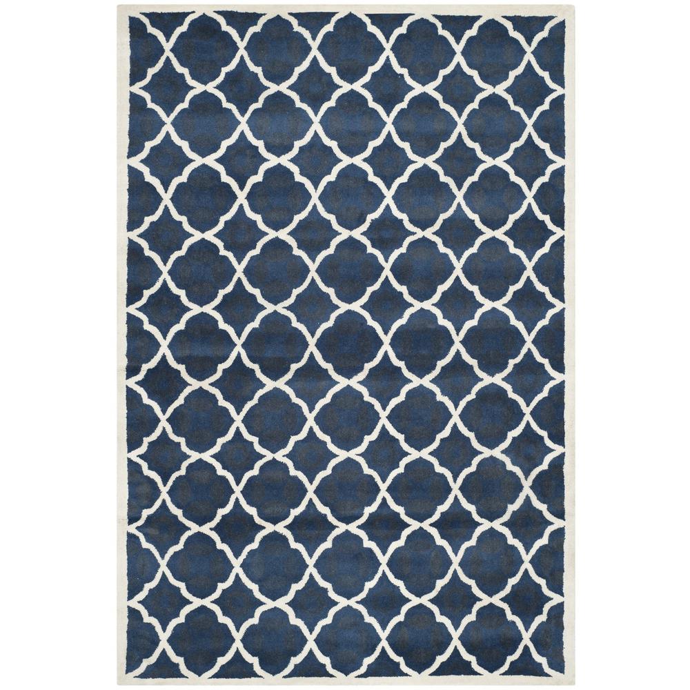 CHATHAM, BLUE / IVORY, 8' X 10', Area Rug, CHT821A-8. Picture 1