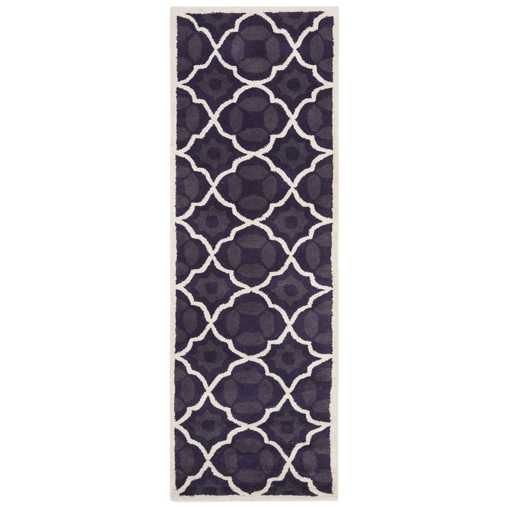 CHATHAM, PURPLE / IVORY, 2'-3" X 9', Area Rug, CHT821B-29. Picture 1