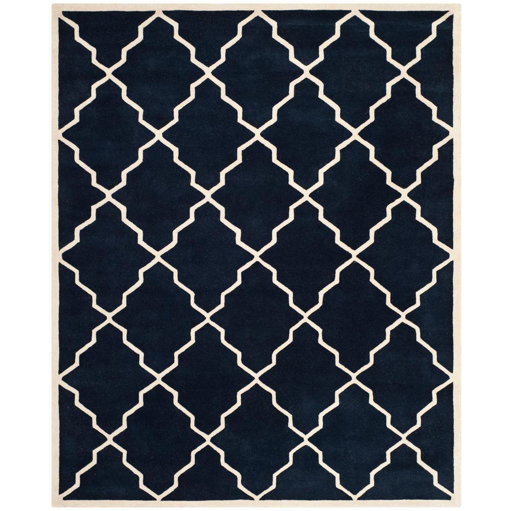 CHATHAM, DARK BLUE, 8'-9" X 12', Area Rug. Picture 1