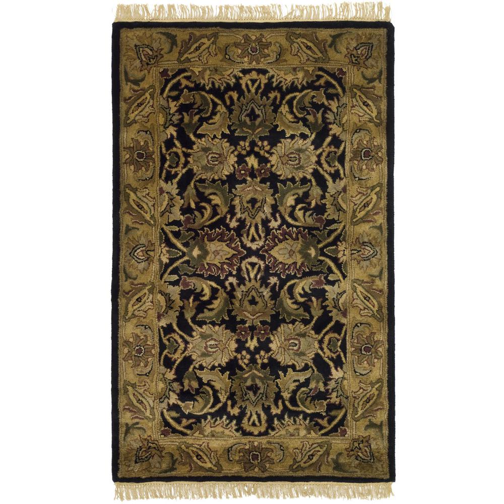CLASSIC, BLACK / GOLD, 4' X 6', Area Rug, CL252A-4. Picture 1