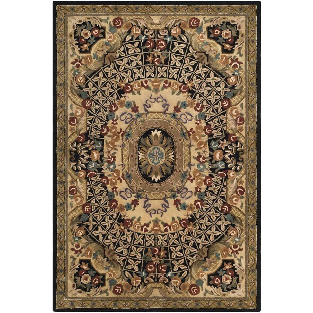 CLASSIC, BLACK / GOLD, 6' X 9', Area Rug, CL304A-6. Picture 1