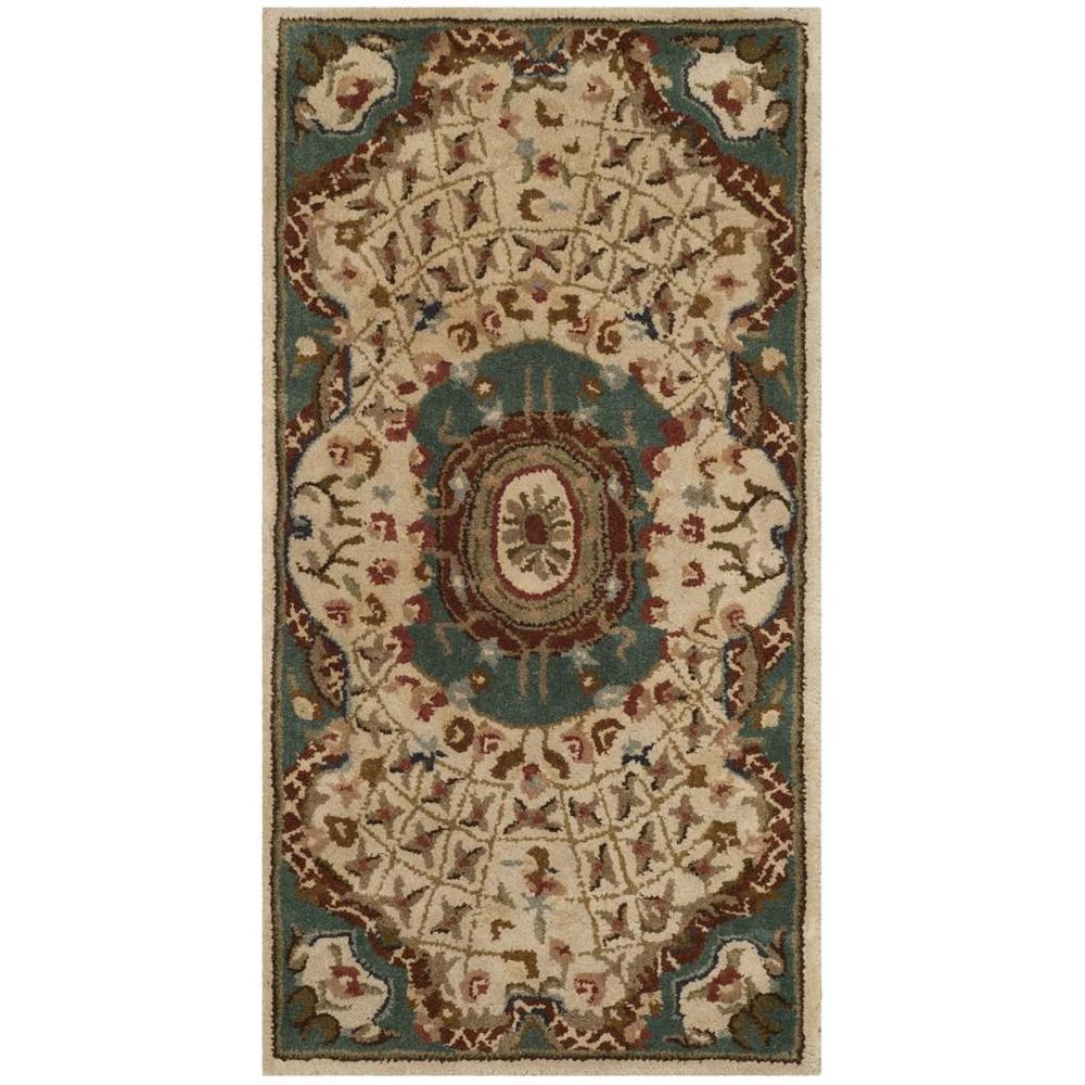 CLASSIC, IVORY / LIGHT BLUE, 2'-3" X 4', Area Rug. Picture 1