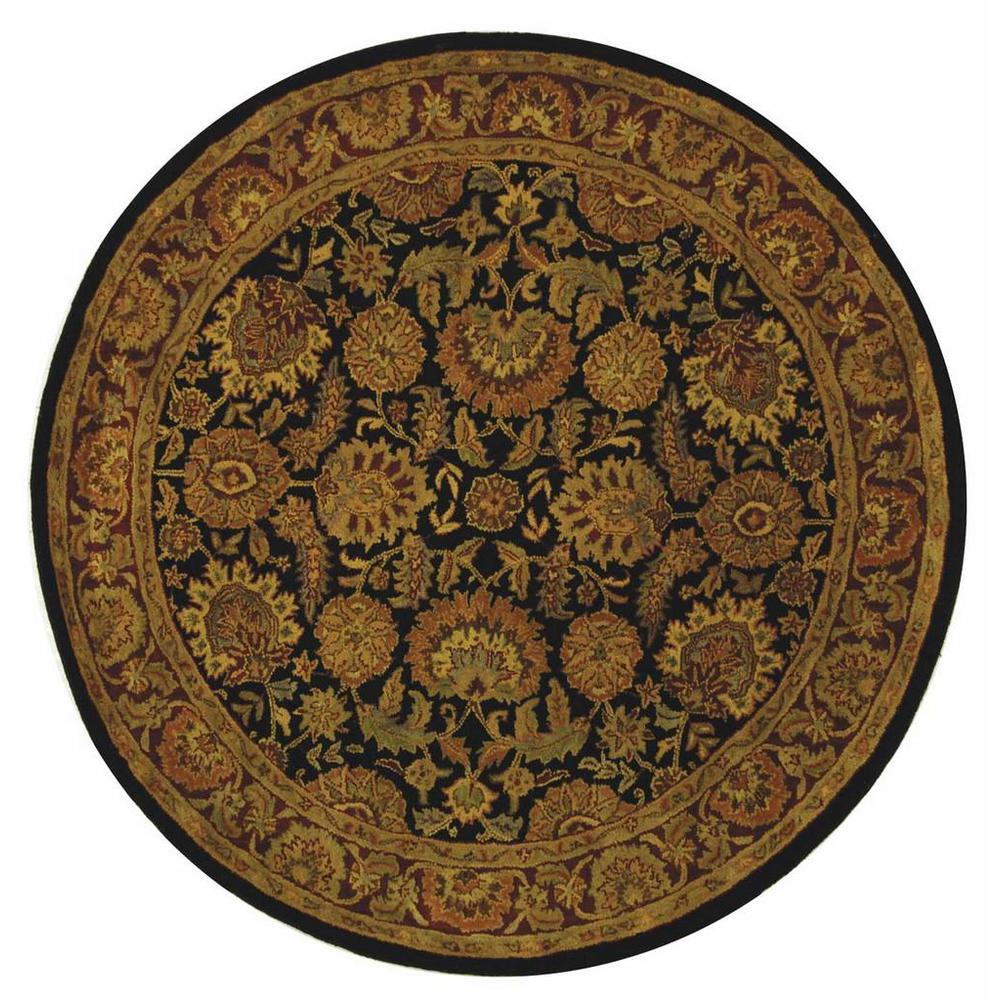 CLASSIC, NAVY / RED, 8' X 8' Round, Area Rug. Picture 1