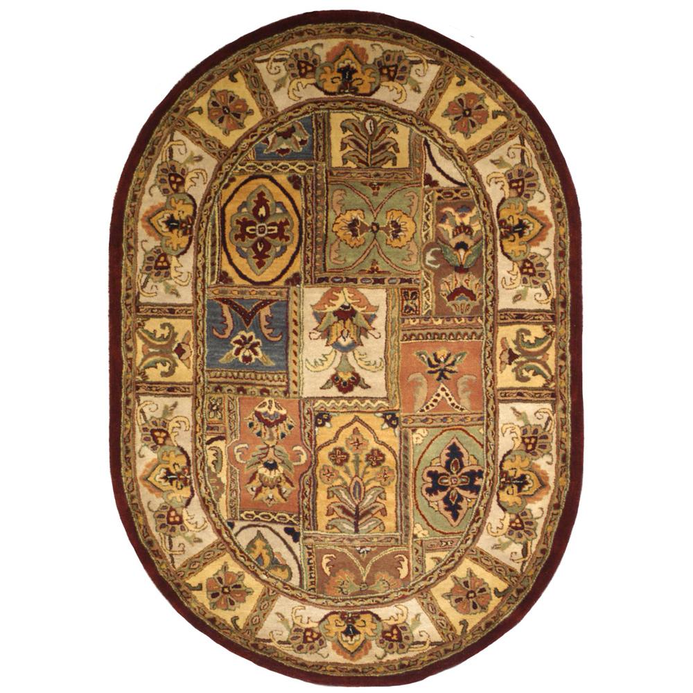 CLASSIC, ASSORTED, 7'-6" X 9'-6" Oval, Area Rug, CL386A-8OV. Picture 1