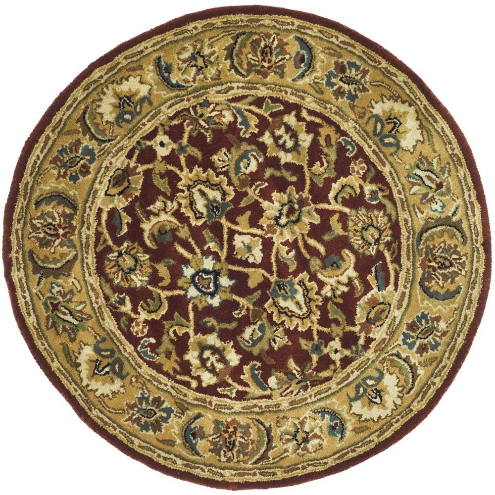 CLASSIC, RUST / CAMEL, 5' X 5' Round, Area Rug. Picture 1