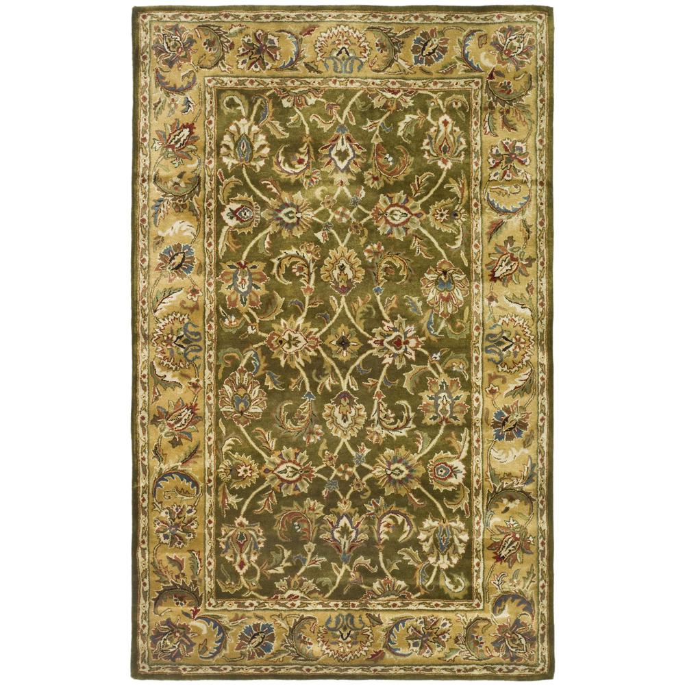 CLASSIC, OLIVE / CAMEL, 6' X 9', Area Rug. Picture 1