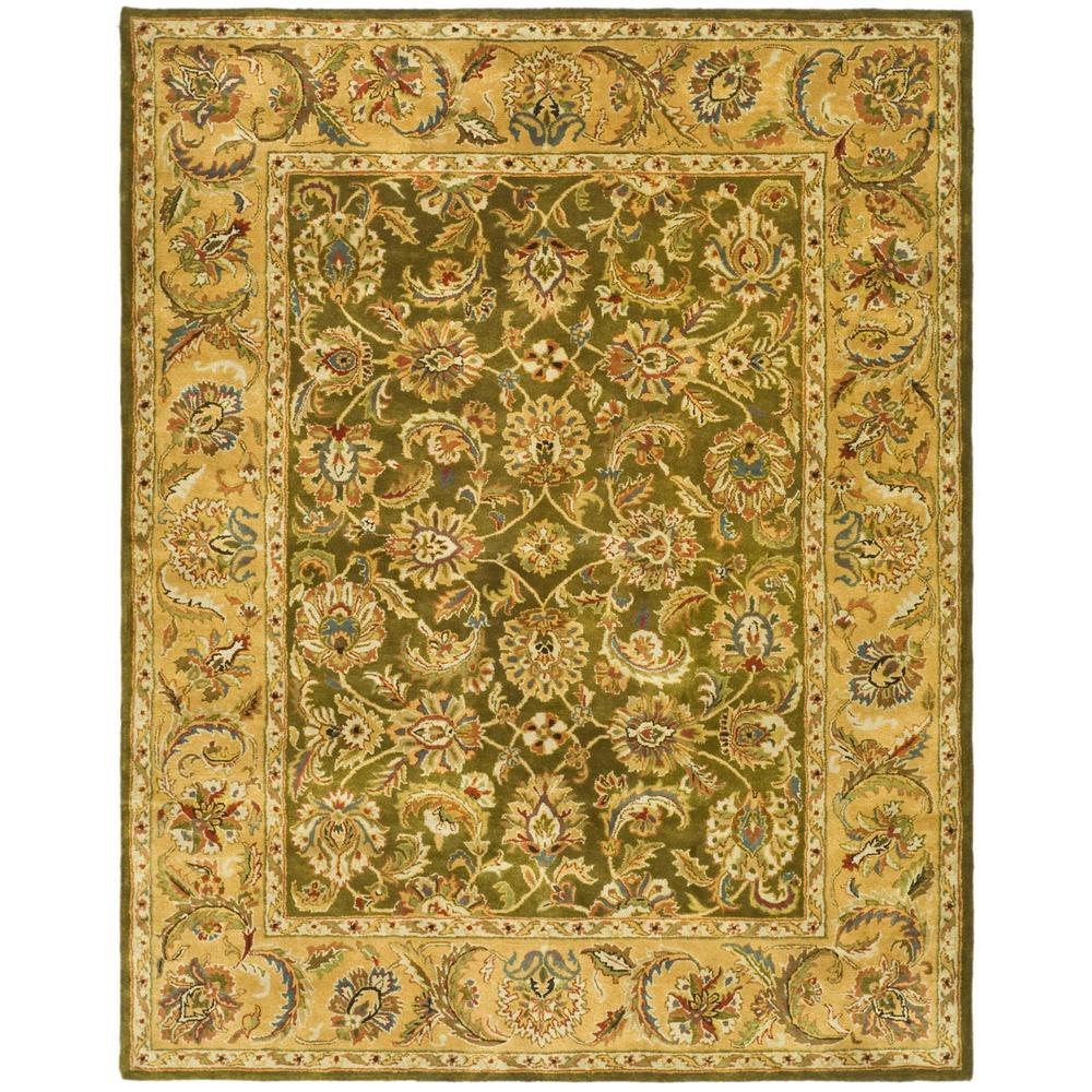 CLASSIC, OLIVE / CAMEL, 7'-6" X 9'-6", Area Rug. Picture 1