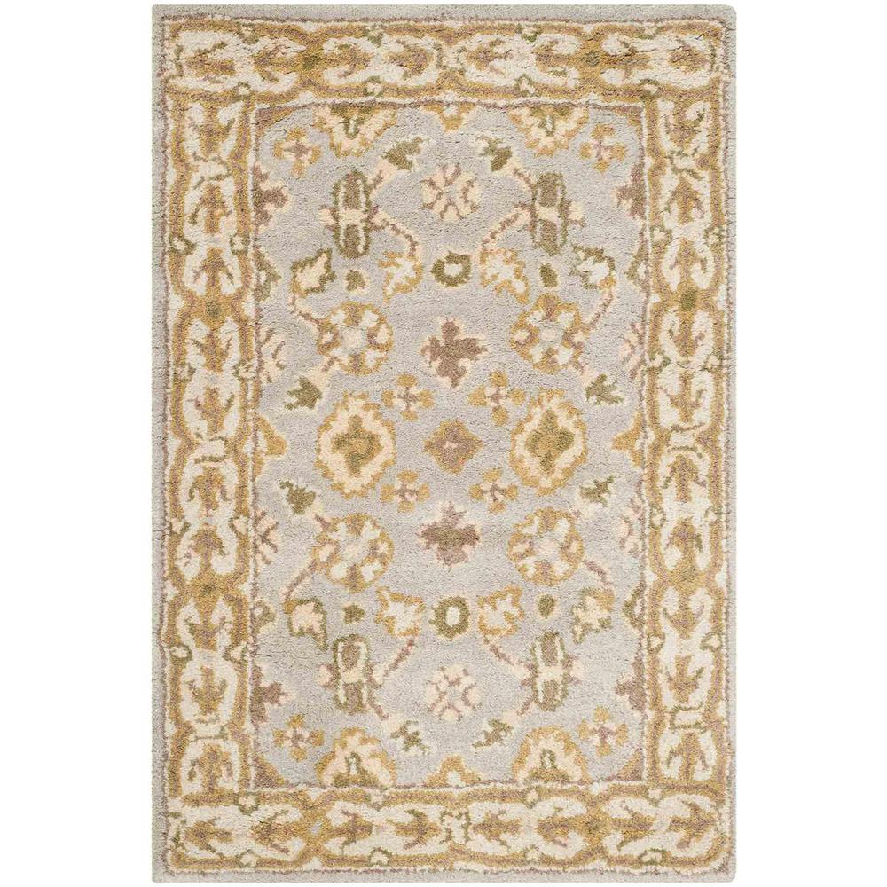CLASSIC, LIGHT BLUE / IVORY, 3' X 5', Area Rug. Picture 1