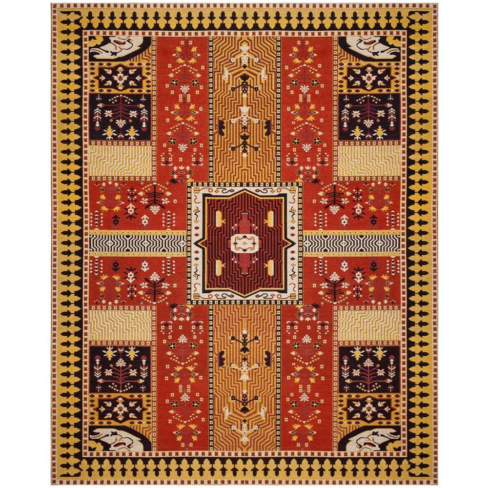 CLV-CLASSIC VINTAGE, ORANGE / GOLD, 8' X 10', Area Rug, CLV512D-8. Picture 1