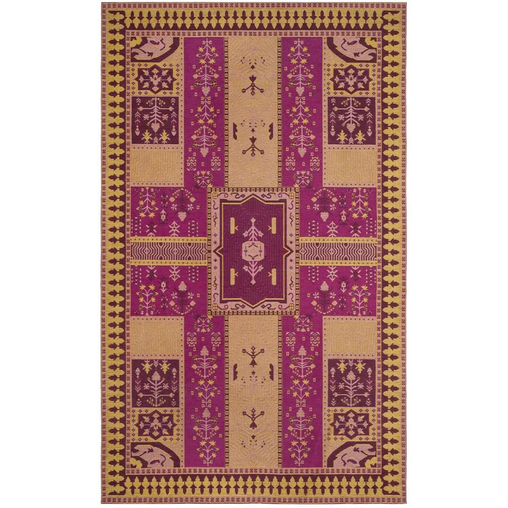 CLV-CLASSIC VINTAGE, FUCHSIA / GOLD, 5' X 8', Area Rug. Picture 1