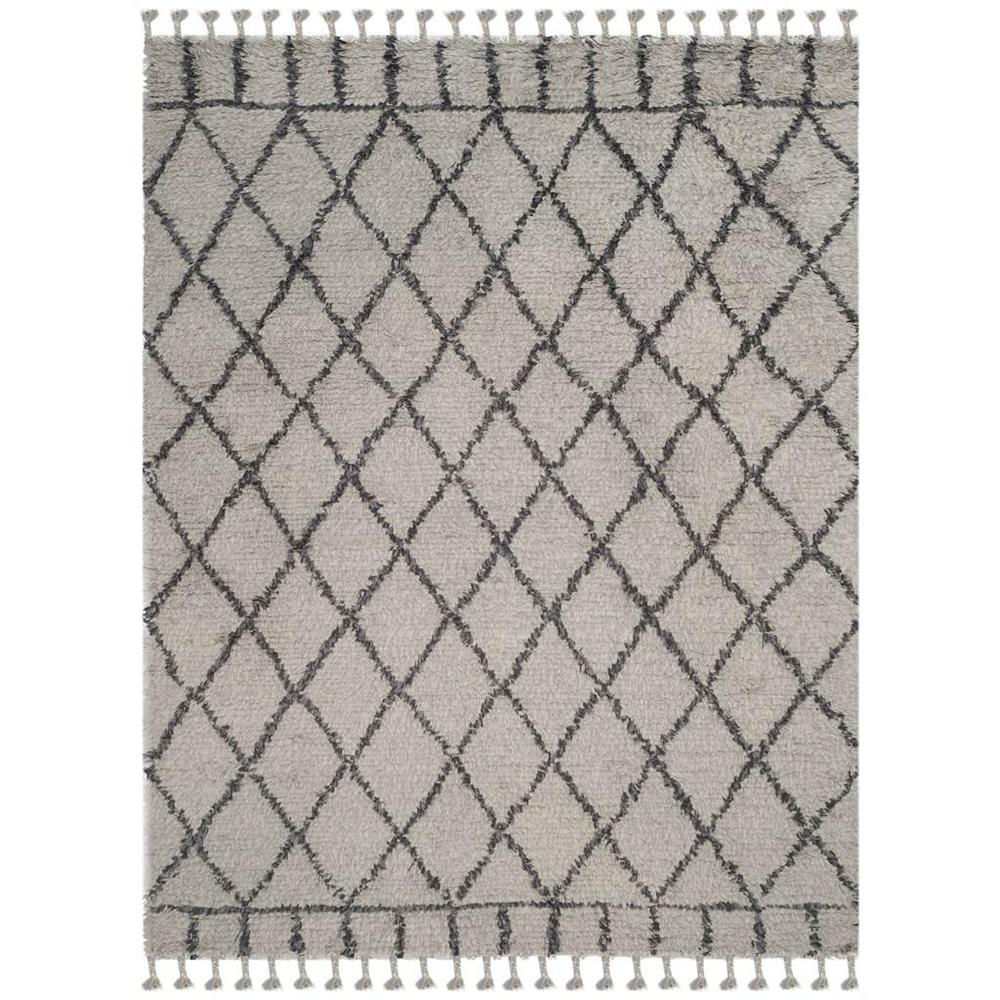 CASABLANCA, GREY / DARK GREY, 9' X 12', Area Rug. Picture 1