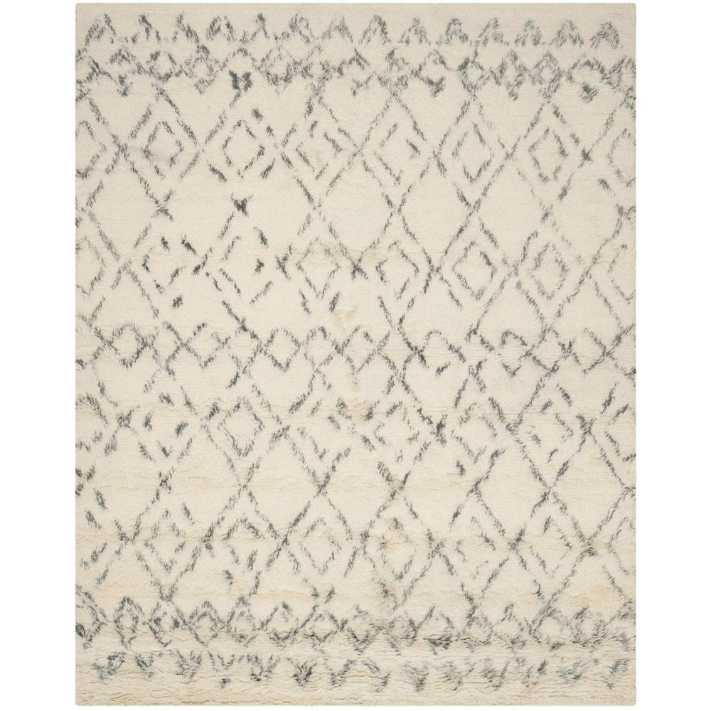 CASABLANCA, IVORY / GREY, 10' X 14', Area Rug. Picture 1