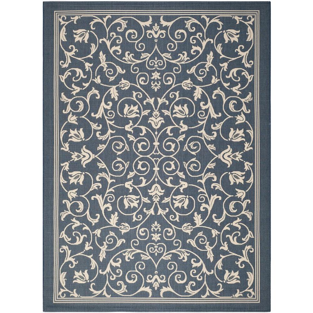 COURTYARD, NAVY / BEIGE, 9' X 12', Area Rug, CY2098-268-9. Picture 1