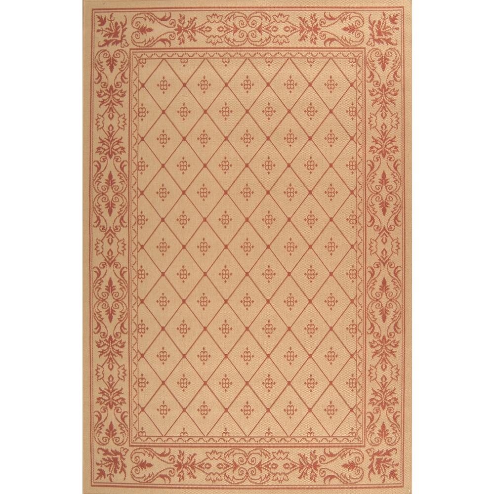 COURTYARD, NATURAL / TERRA, 4' X 5'-7", Area Rug, CY2326-3201-4. Picture 1