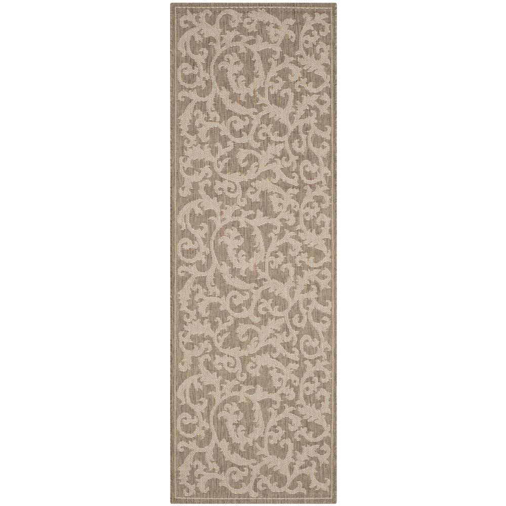 COURTYARD, BROWN / NATURAL, 2'-3" X 6'-7", Area Rug, CY2653-3009-27. Picture 1